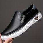Men's Stylish Slip-On Loafers | Synthetic Shoes | Soft Upper, Non-Slip Rubber Sole, Decorative Stitching | Comfortable for Everyday Casual Wear