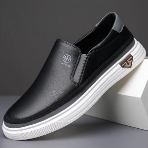 Men's Stylish Slip-On Loafers | Synthetic Shoes | Soft Upper, Non-Slip Rubber Sole, Decorative Stitching | Comfortable for Everyday Casual Wear